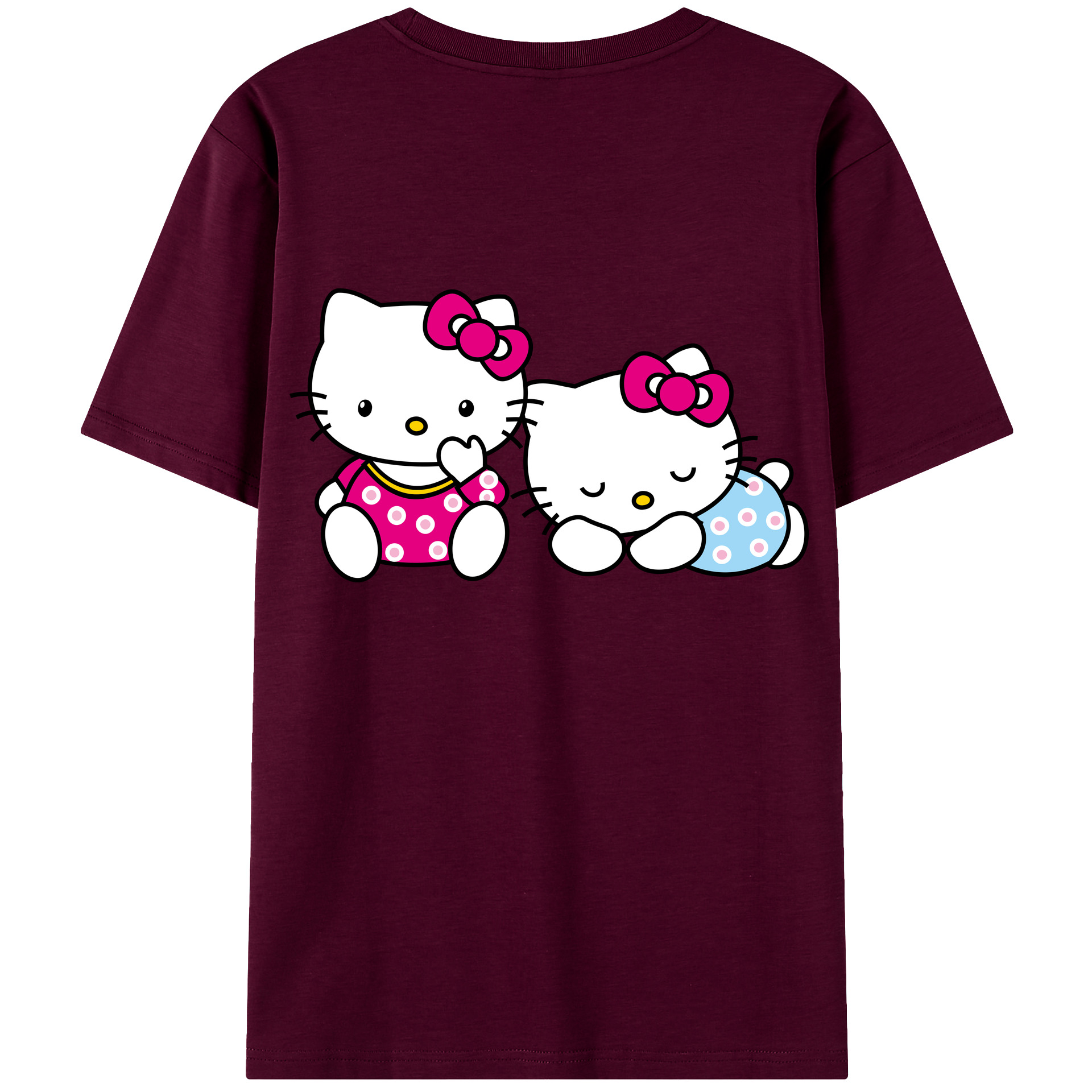 （画像用） Hello Kitty ハローキティ レディース半袖Tシャツ(バックプリント)